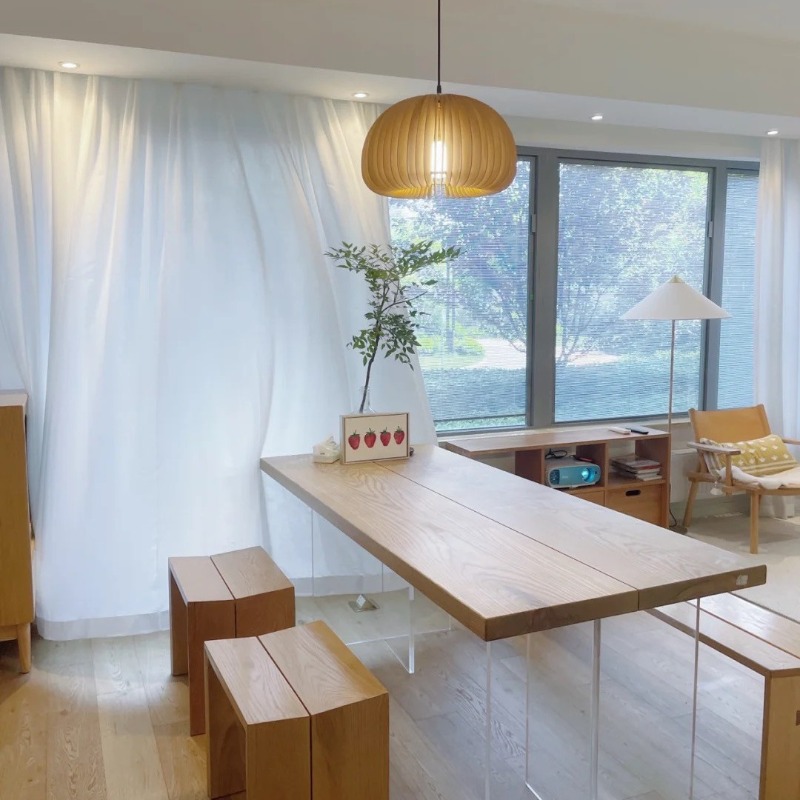 Nordic Solid Wood Acrylic Floa - đánh giá và giá Office Furniture