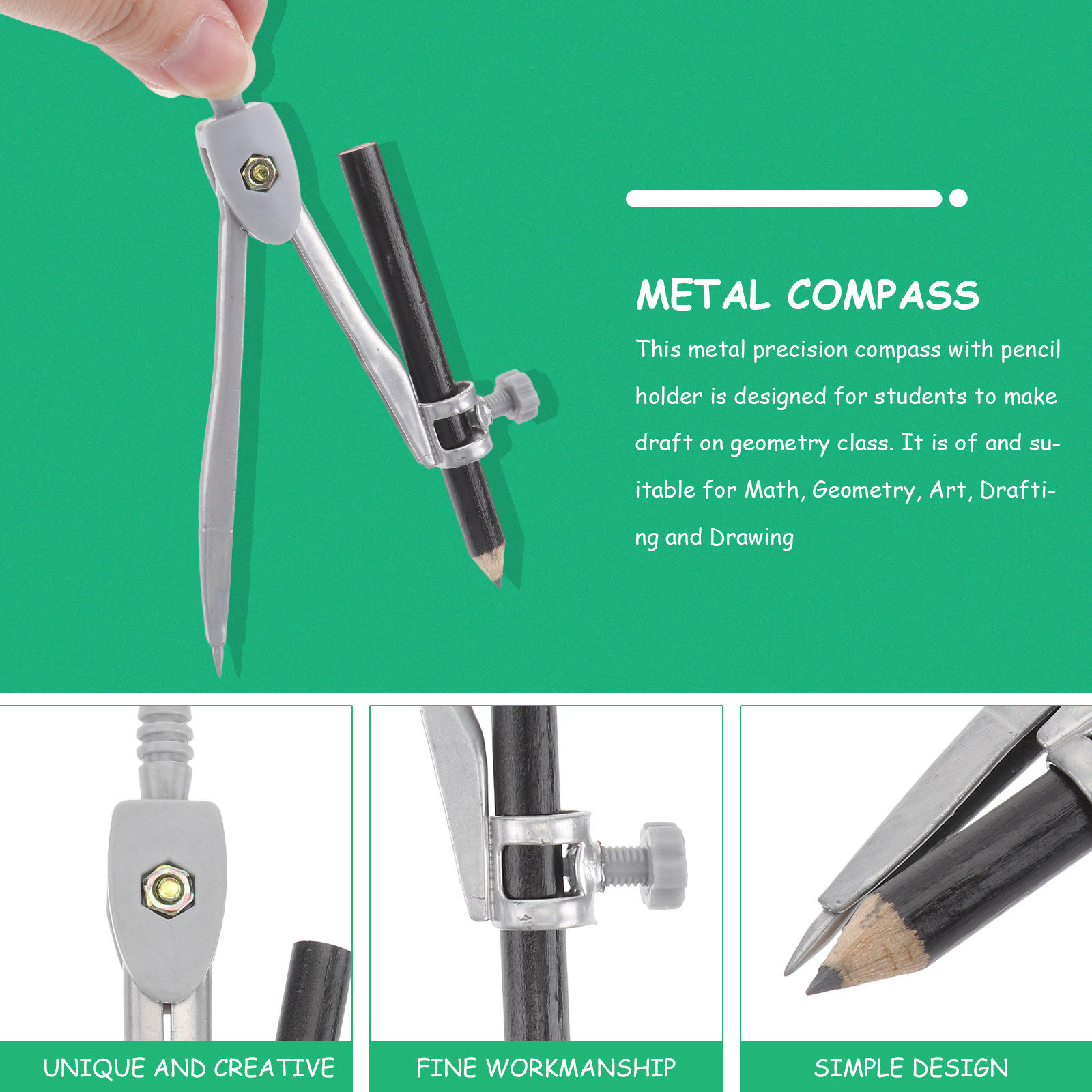 Professional Compass Metal Com - đánh giá và giá Math Geometry Set With Compass